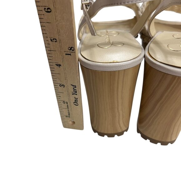 Jessica Simpson Timia Woven Slingback Platform‎ Chunky Heel Lug Sole Sandals 11 - Picture 8 of 10